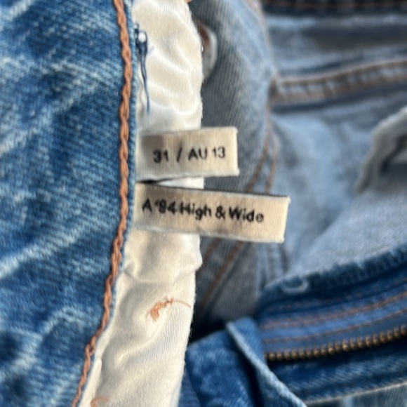 Abrand ‘94 High & Wide Jeans - size 31 Debbie - Picture 6 of 12